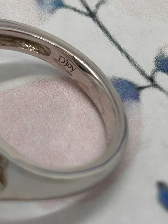 Sterling Opal Floral Halo Ring with Blue Accents - Picture 4 of 6